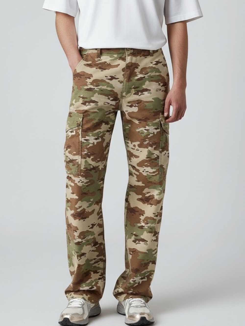 NWT Levi’s XX Cargo Baggy Camo Pants Size 38x30 Multi-Pocket Utility Streetwear